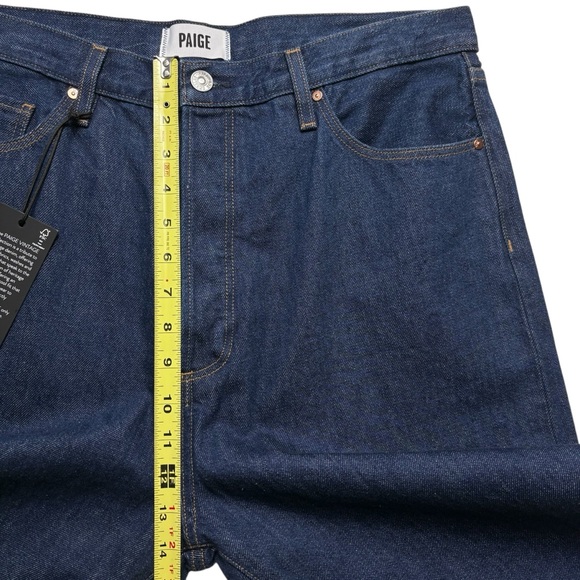 NWT PAIGE Sawyer Wide Leg Jeans in Dark Madella Wash Size 32 Vintage Collection - Picture 10 of 16